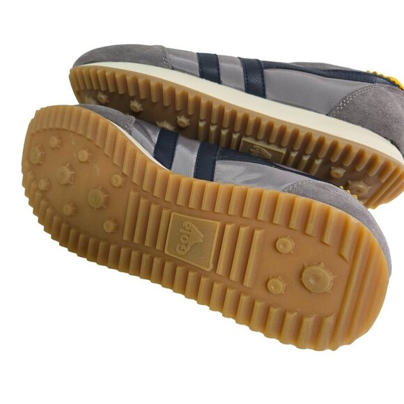 Gola Boston 78 Gray Navy Yellow Suede Leather Textile Sneakers Size 10 main image 4